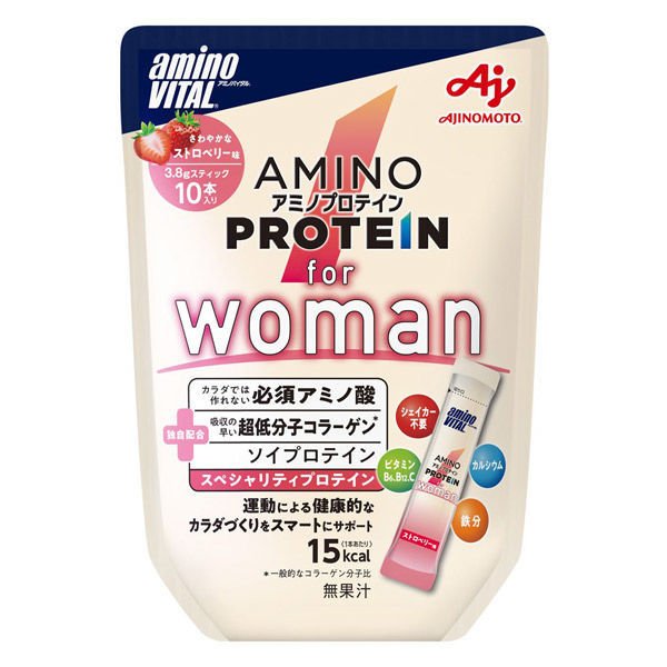 アミノプロテイン for Woman ストロベリー味 10本入