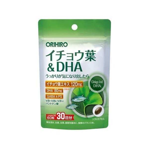 オリヒロ PD イチョウ葉&DHA 60粒 30日